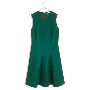 madewell the anywhere dress in green